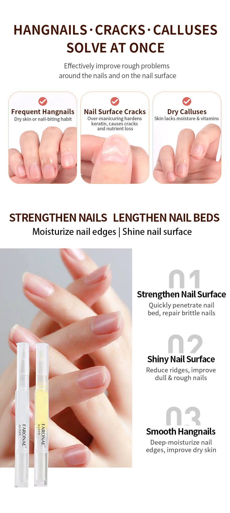 nail cleaning pen & nail nutrition pen